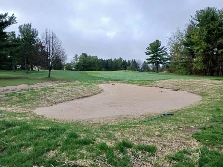 Hole 15 fairway bunker