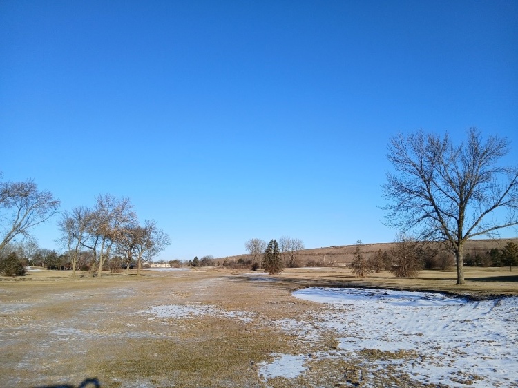 photo of a new bunker with snow cover