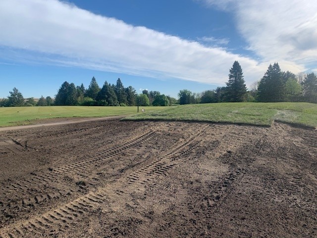 Construction of a new combination back tee for holes #7 and #16 at Yahara Hills Golf Course.