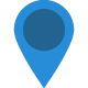 Blue map marker