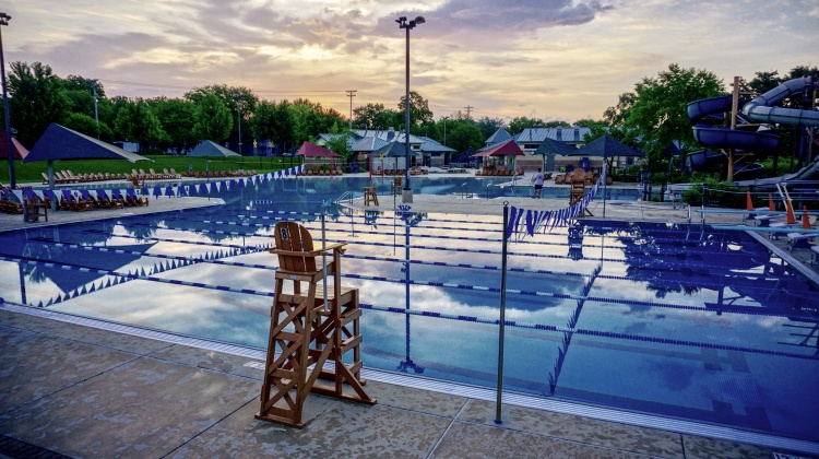 goodman pool at sunrise