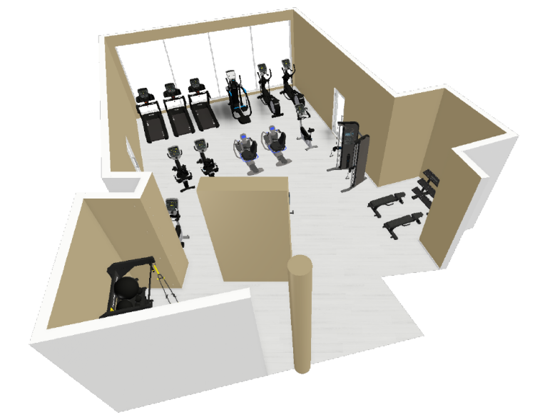3-d image of rec center fitness center
