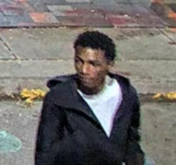 Person wearing a black hooded sweatshirt wanted in connection to a shooting.