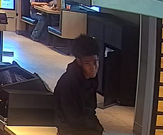Male suspect wanted for causing a disturbance and assaulting staff at a McDonald's restaurant on Regent St.