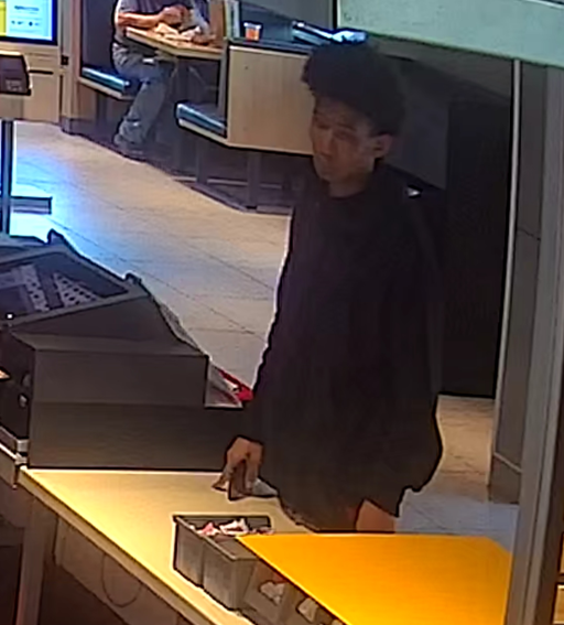 Male suspect wanted for causing a disturbance and assaulting staff at a McDonald's restaurant on Regent St.