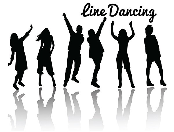 Silhouette of people dancing