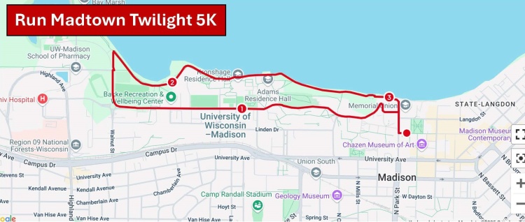 Run Madtown 5K Race map