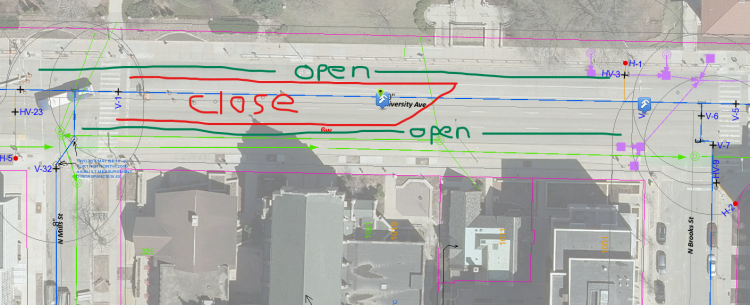 traffic lane closures