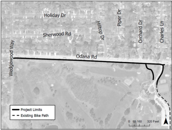 Odana Road Improvements for a Bike Path and Golf Course Driveway Realignment 