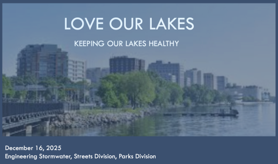 Staff presentation about lake health for Tuesday's Council meeting