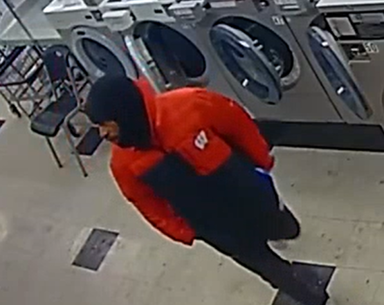 Suspect in laundromat stabbing case.