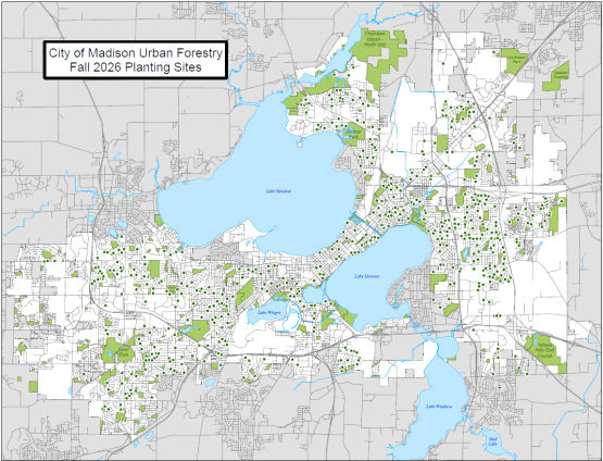 2026 Fall Planting site map plan.