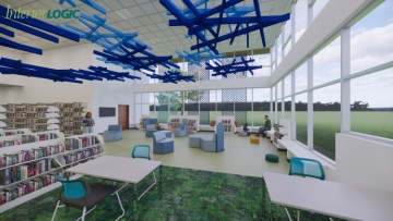 Inside the library