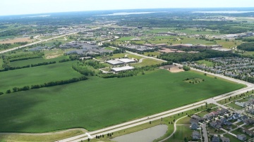 Aerial view of Northeast Park.