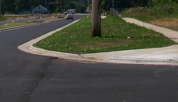 A chip sealed road with binder and aggregate applied. The road's useful life is now extended before a bigger resurfacing or reconstruction project is needed.