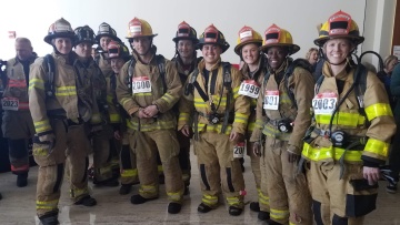 Linnea Anderson with MFD Fight For Air climb team