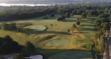 Aerial view of The Glen Golf Park.