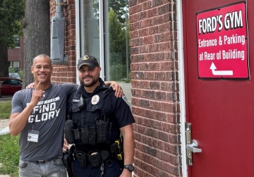 MPD Officer Costin Turtureanu teamed up with boxing Coach Marcus Johnson of Ford’s Gym