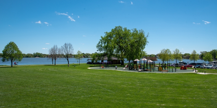 Playground and open space at Brittingham.