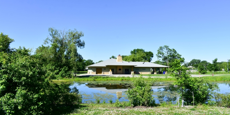 Tenney lagoon and shelter.