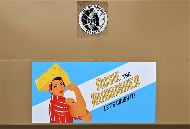 Rosie the Rubbisher decal