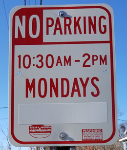 Example of a year-round CSCL sign.